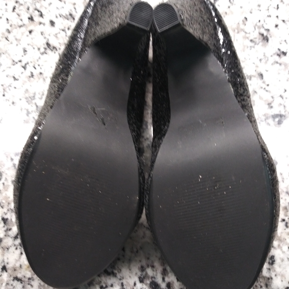 SOLD.......Black Sparkle Heels - Picture 3 of 4